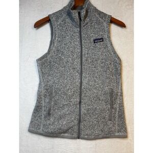Womens Patagonia Better Sweater XS Full Zip Vest Jacket‎ Coat Gray Fleece